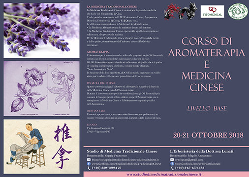 Corso di Aromaterapia e Medicina Cinese