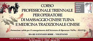 Corso Professionale Triennale per Operatore di Massaggio Cinese TuiNa e Medicina Tradizionale Cinese 2026 - Vigevano (PV)