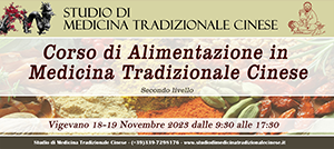 Corso di Alimentazione in Medicina Tradizionale Cinese - Secondo Livello - Vigevano (PV)